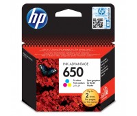 Картридж трехцветный HP 650 Tri-colour 200 стр. (CZ102AE)